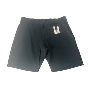 Rockport Mens 36 Tech Short Black 9 Inch Inseam 2-Way Stretch Performance NEW